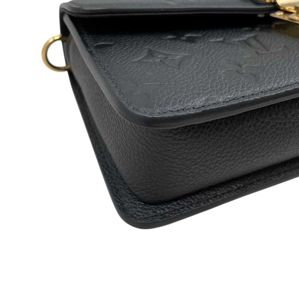 Louis Vuitton Shoulder Bag Wallet on Chain Metis Monogram Empreinte Noir Black — view 4