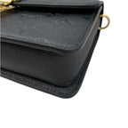 Louis Vuitton Shoulder Bag Wallet on Chain Metis Monogram Empreinte Noir Black — view 5