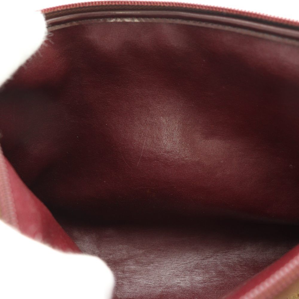 Dior Clutch Canvas Trotter Pattern Beige Brown SS — view 9
