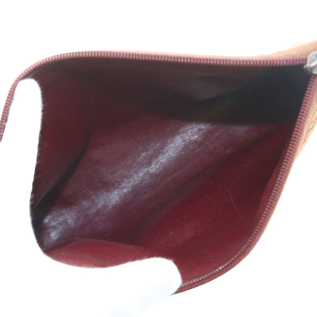 Dior Clutch Canvas Trotter Pattern Beige Brown SS — view 5