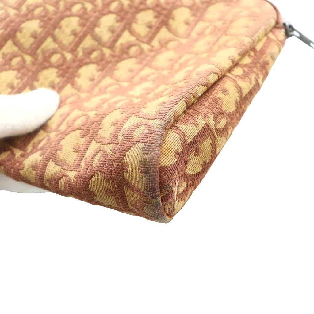 Dior Clutch Canvas Trotter Pattern Beige Brown SS — view 7