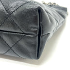 Chanel Shoulder Bag 22 Mini Leather Black Svhardware — view 6