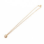 Dior Necklace Pendant Faux Pearl CD Logo Chain Bijou Gold — view 3