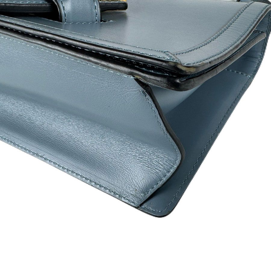 Loewe Shoulder Bag Leather Blue — view 9
