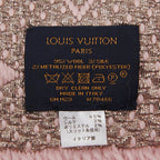 Louis Vuitton Logomania Scarf Shine Pink Rosevalerine Wool Silk Shoulder Bag Rose Ballerine — view 6