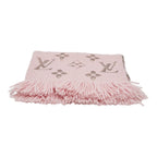 Louis Vuitton Logomania Scarf Shine Pink Rosevalerine Wool Silk Shoulder Bag Rose Ballerine — view 3