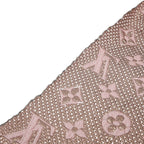 Louis Vuitton Logomania Scarf Shine Pink Rosevalerine Wool Silk Shoulder Bag Rose Ballerine — view 5