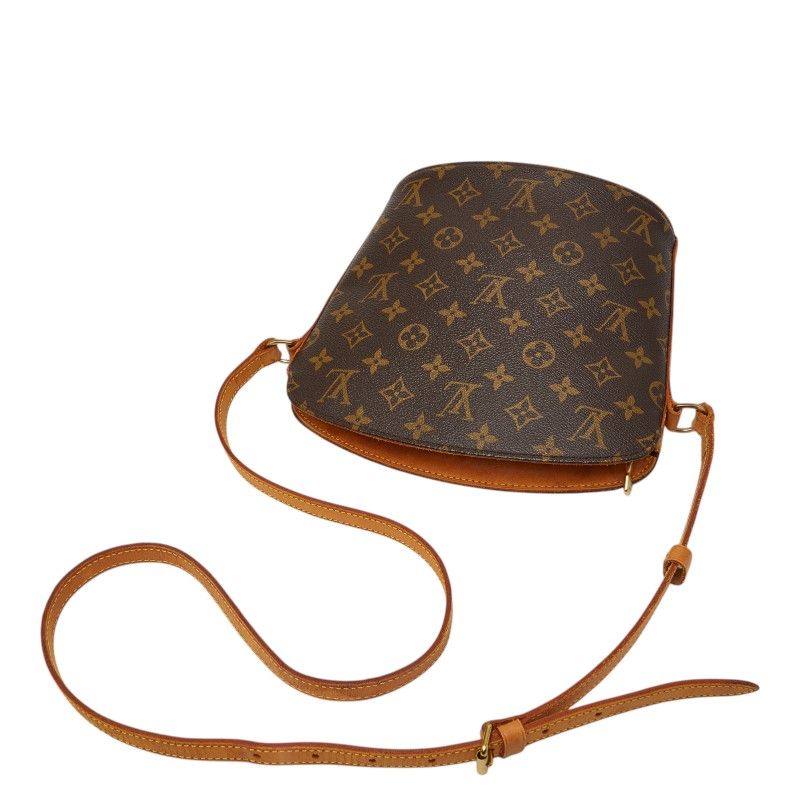 Louis Vuitton Monogram Drew Crossbody Shoulder Bag Brown Leather — view 4