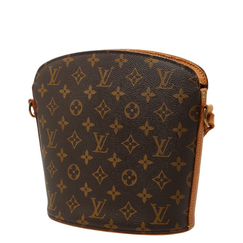 Louis Vuitton Monogram Drew Crossbody Shoulder Bag Brown Leather — view 2