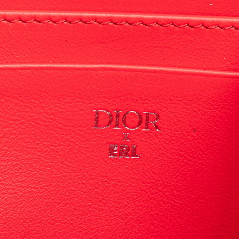 Dior Erl Trotter Mirage Quilted Rabbit Crossbody Shoulder Bag Red — view 8