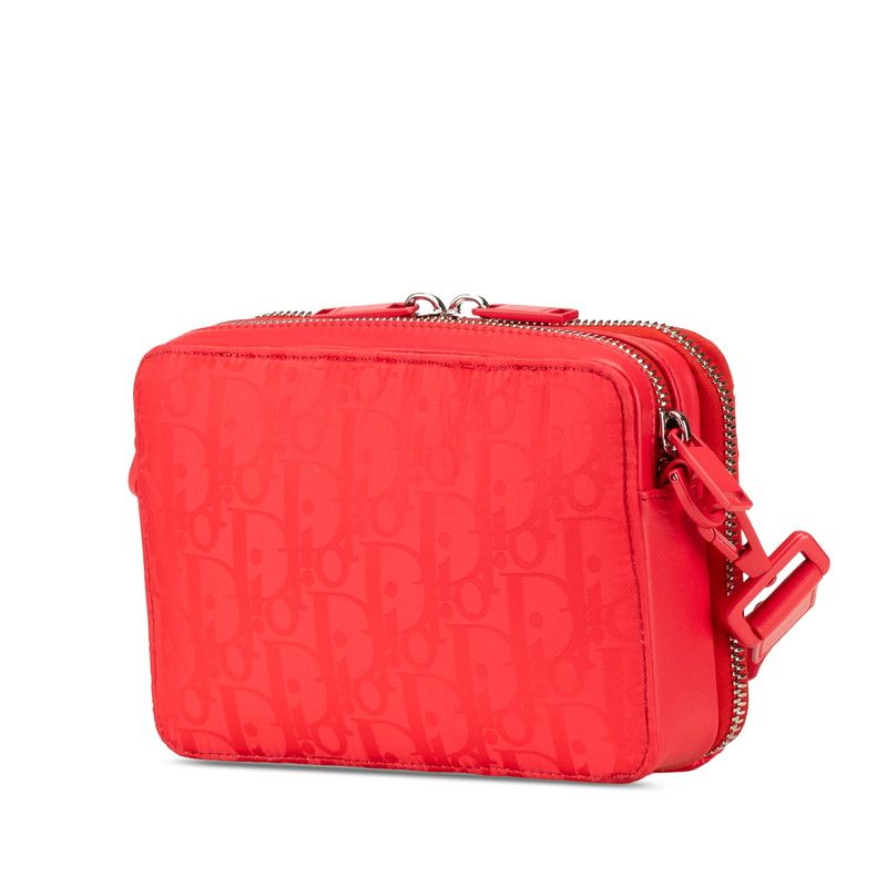 Dior Erl Trotter Mirage Quilted Rabbit Crossbody Shoulder Bag Red — view 2