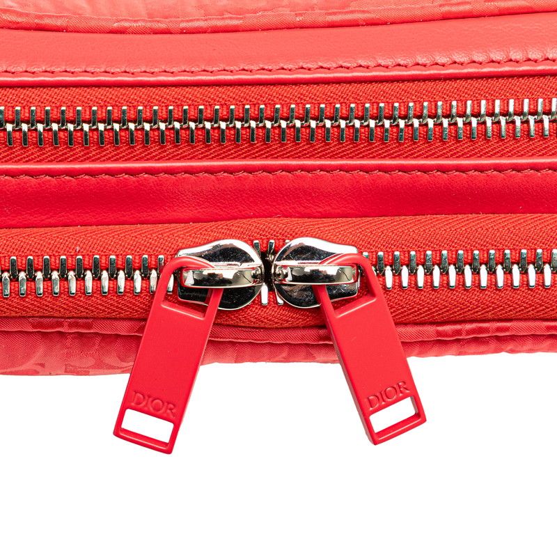 Dior Erl Trotter Mirage Quilted Rabbit Crossbody Shoulder Bag Red — view 4