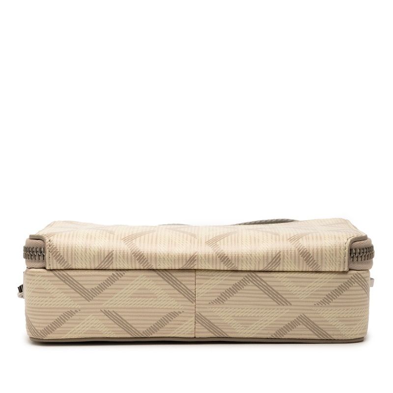 Dior CD Diamond Crossbody Shoulder Bag Beige Leather — view 3
