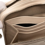 Dior CD Diamond Crossbody Shoulder Bag Beige Leather — view 6