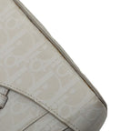 Dior Oblique Saddle Bag Crossbody White Leather — view 4