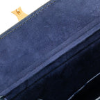 Dior Addict Small Box Crossbody Shoulder Bag Navy Leather — view 6