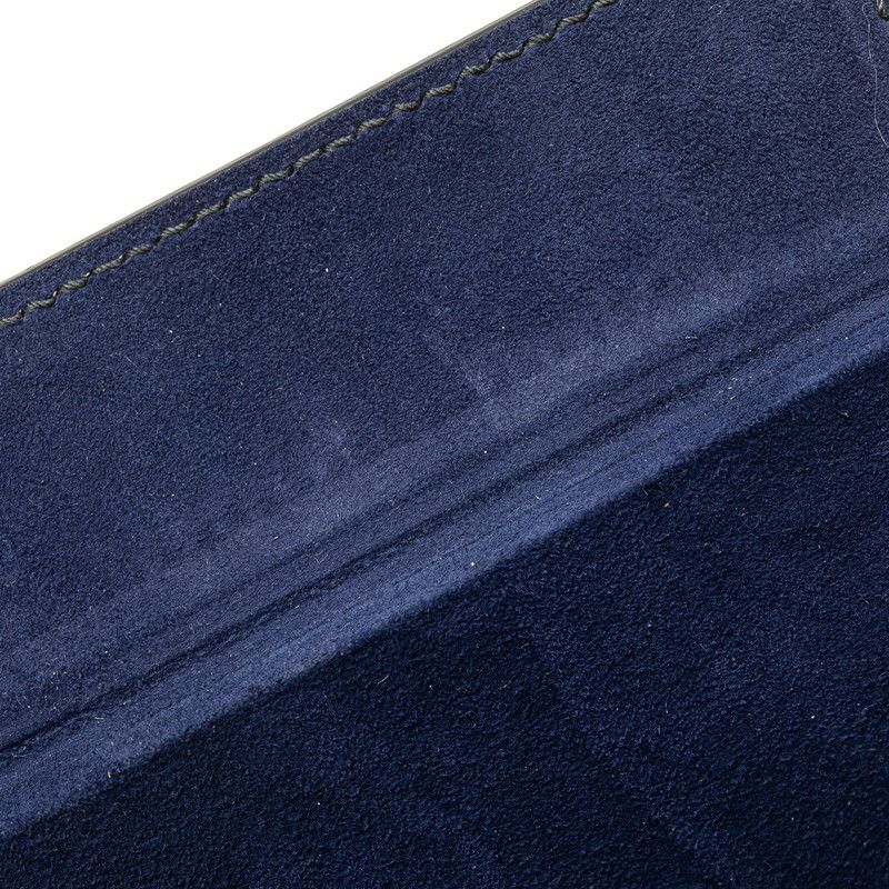 Dior Addict Small Box Crossbody Shoulder Bag Navy Leather — view 7