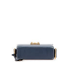Dior Addict Small Box Crossbody Shoulder Bag Navy Leather — view 3