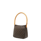 Louis Vuitton Monogram Looping MM Shoulder Bag Brown Leather — view 2