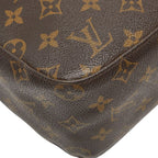 Louis Vuitton Monogram Looping MM Shoulder Bag Brown Leather — view 7