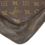 Louis Vuitton Monogram Looping MM Shoulder Bag Brown Leather — view 6