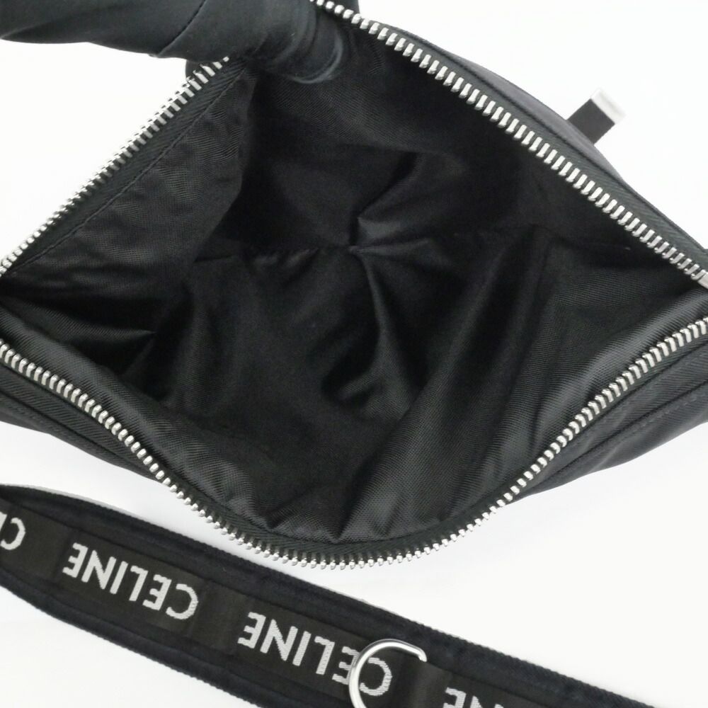 Celine Trekking Messenger Black Nylon Bag — view 9