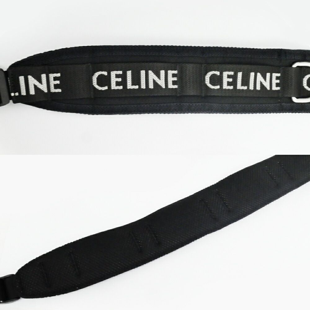 Celine Trekking Messenger Black Nylon Bag — view 8