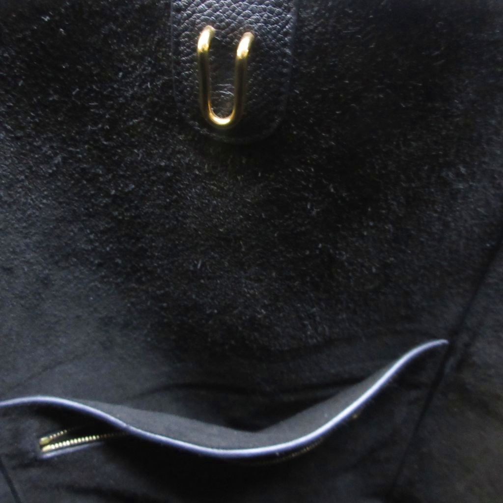 Celine Tote Shoulder Bag Sangle Bucket Small Leather Black — view 8
