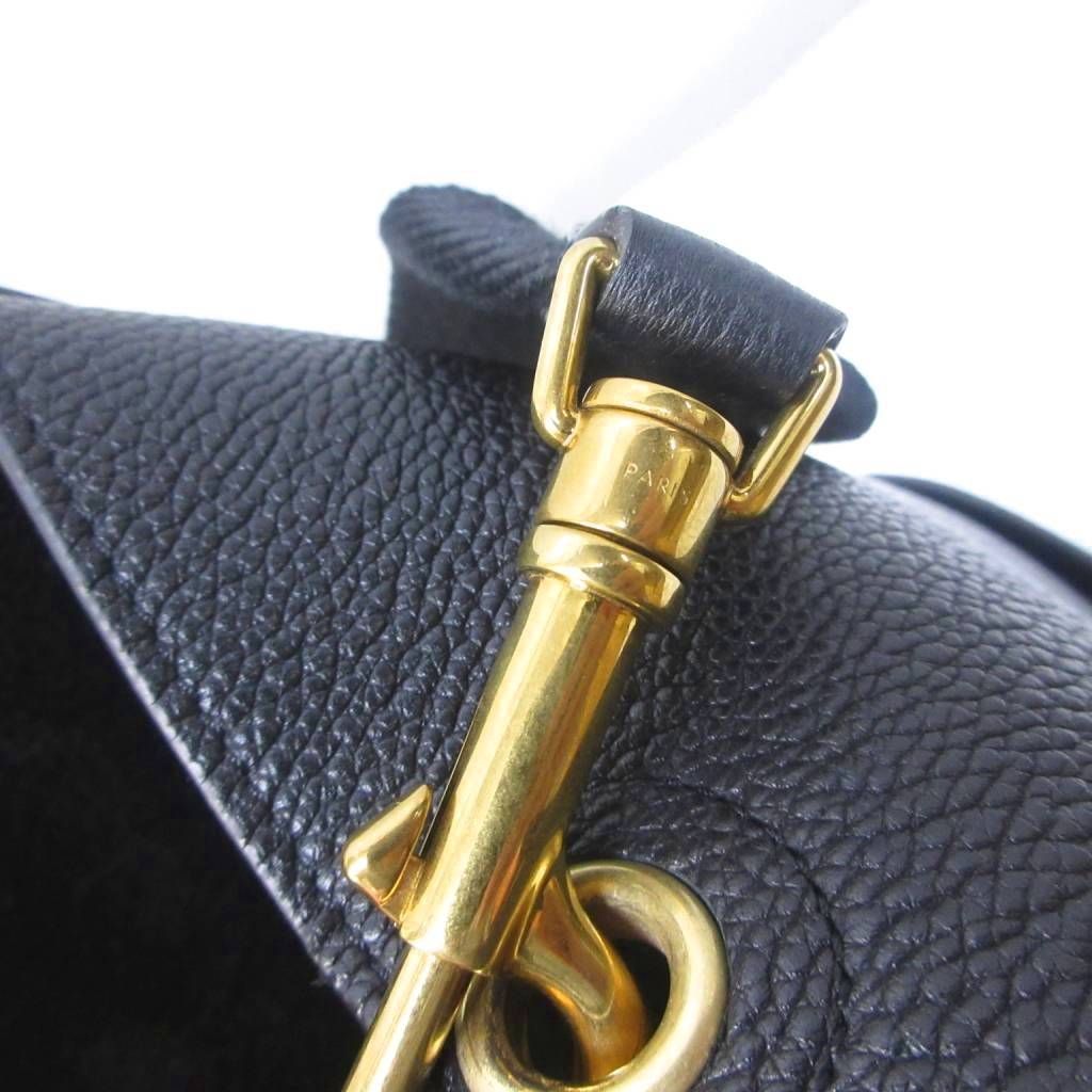 Celine Tote Shoulder Bag Sangle Bucket Small Leather Black — view 9