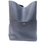 Celine Tote Shoulder Bag Sangle Bucket Small Leather Black — view 2