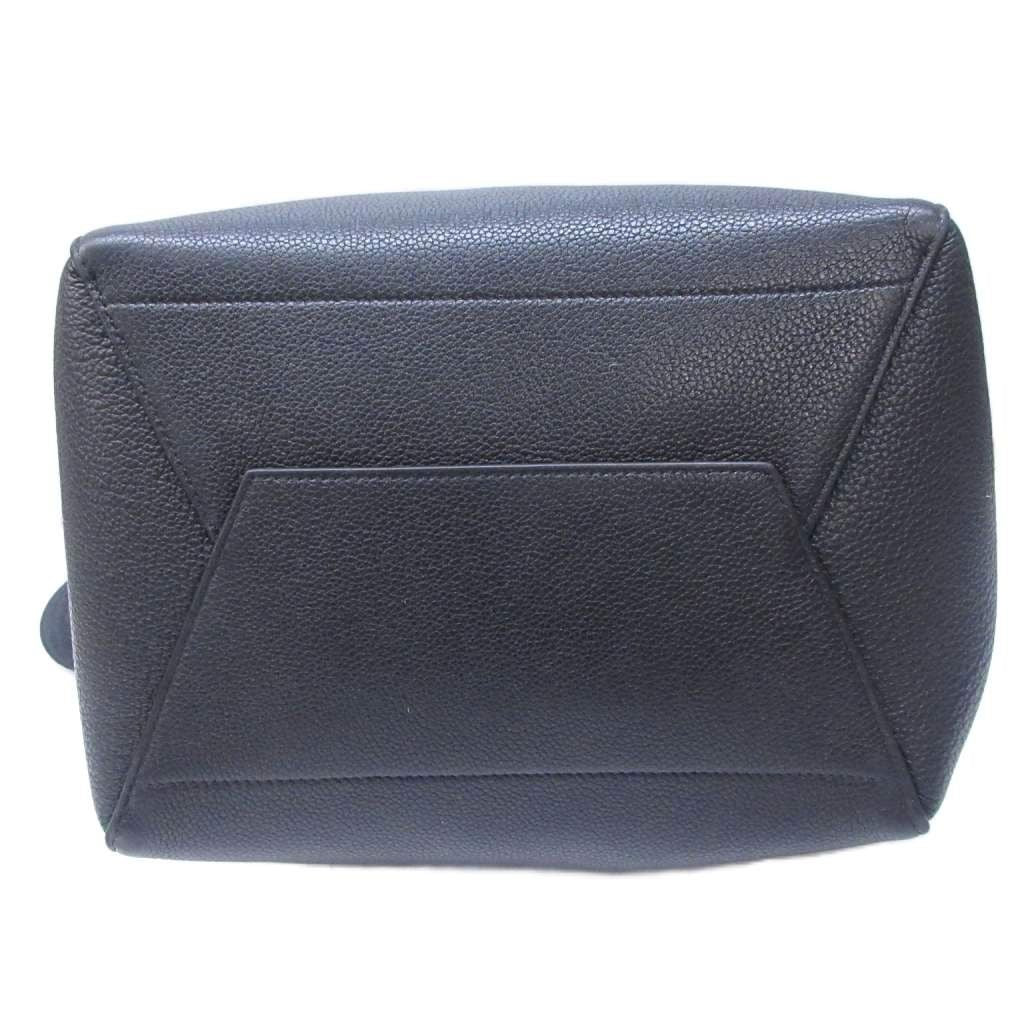 Celine Tote Shoulder Bag Sangle Bucket Small Leather Black — view 5