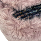 Chanel 2005 Vintage Classic Flap Chain Tweed Rabbit Fur Shoulder Bag Pink — view 7