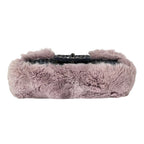 Chanel 2005 Vintage Classic Flap Chain Tweed Rabbit Fur Shoulder Bag Pink — view 6