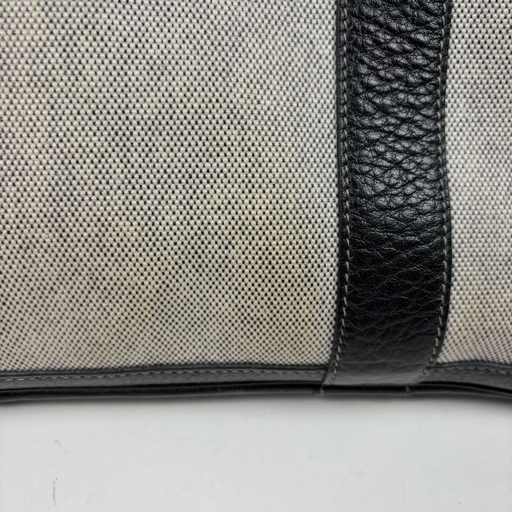 Hermes Garden Party PM Tote Toile Ash Gray Black — view 5
