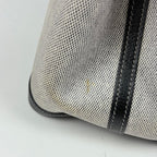 Hermes Garden Party PM Tote Toile Ash Gray Black — view 4