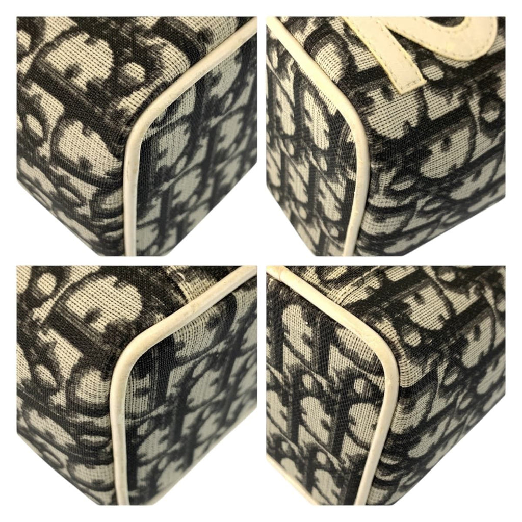 Dior Trotter White Black Handbag Vanity Bag — view 4