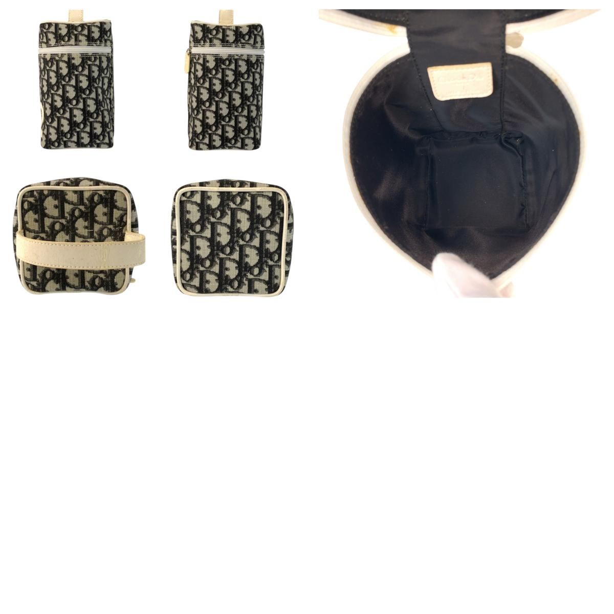 Dior Trotter White Black Handbag Vanity Bag — view 9
