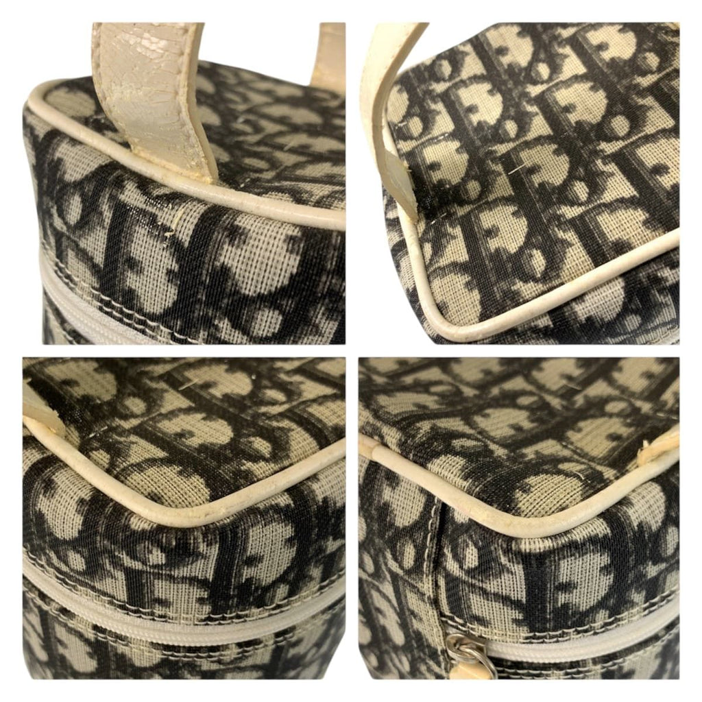 Dior Trotter White Black Handbag Vanity Bag — view 7