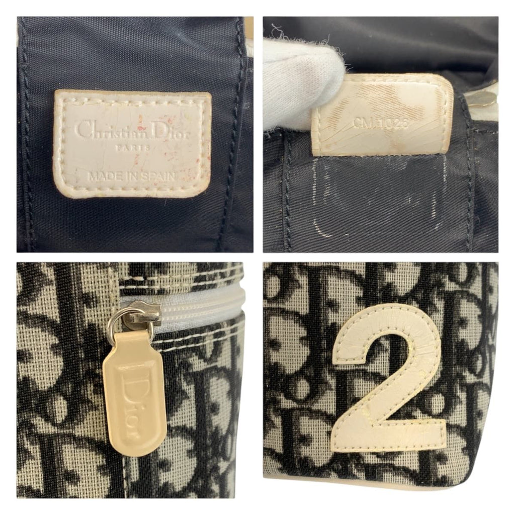 Dior Trotter White Black Handbag Vanity Bag — view 3