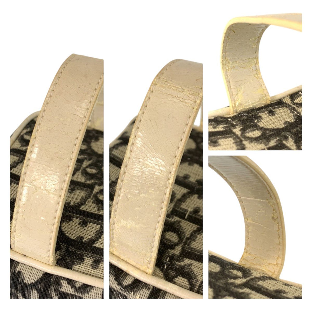 Dior Trotter White Black Handbag Vanity Bag — view 5