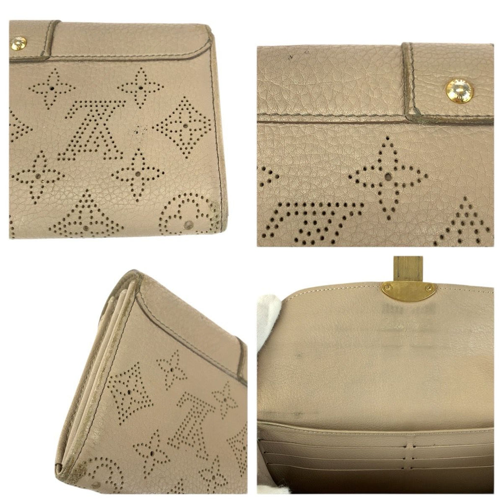 Louis Vuitton Monogram Mahina Portefeuille Iris Beige Gold Leather — view 7