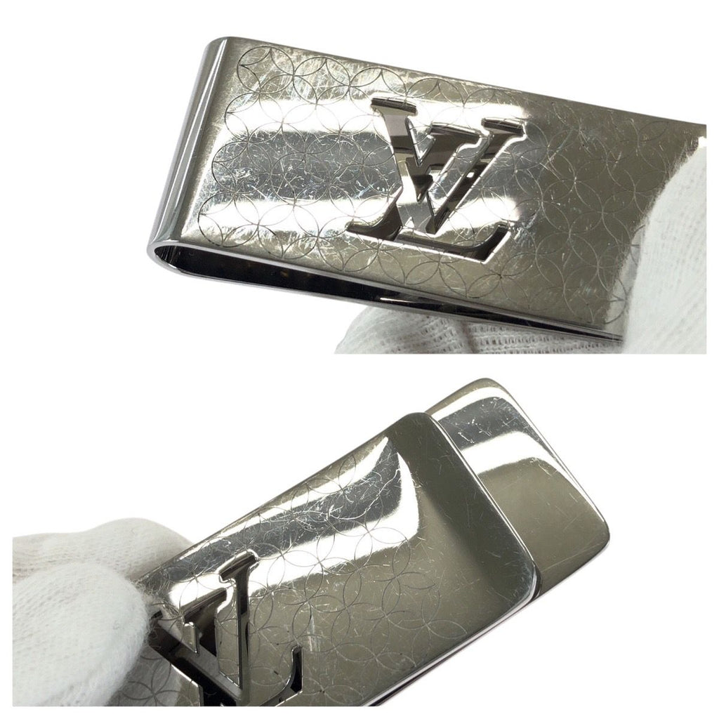 Louis Vuitton Bill Clip Silver Steel Money Shoulder Bag — view 3