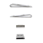Louis Vuitton Bill Clip Silver Steel Money Shoulder Bag — view 6