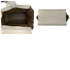 Celine Trapeze Black White Khaki Leather 2-Way Shoulder Bag — view 9
