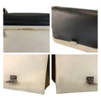 Celine Trapeze Black White Khaki Leather 2-Way Shoulder Bag — view 5