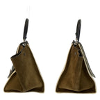 Celine Trapeze Black White Khaki Leather 2-Way Shoulder Bag — view 8