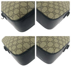 Gucci 2-Way Beige Black Silver GG Supreme Canvas Leather — view 3