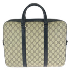Gucci 2-Way Beige Black Silver GG Supreme Canvas Leather — view 2