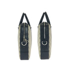 Gucci 2-Way Beige Black Silver GG Supreme Canvas Leather — view 8