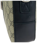 Gucci 2-Way Beige Black Silver GG Supreme Canvas Leather — view 6